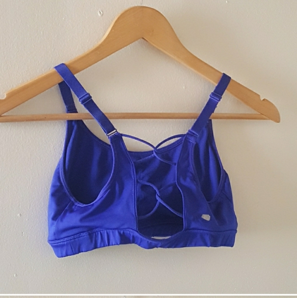 Marika Sports Bra Dark Blue Criss Cross - Picture 2 of 5